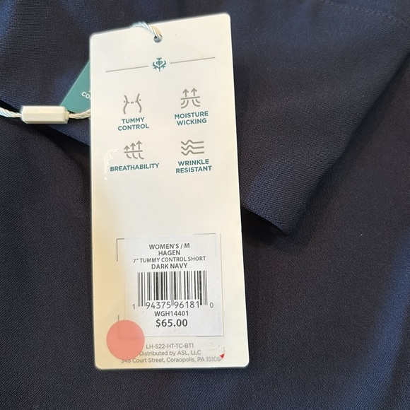 Lady Hagen Women's Tummy Control 7” Golf Shorts. NWT! - Picture 5 of 5